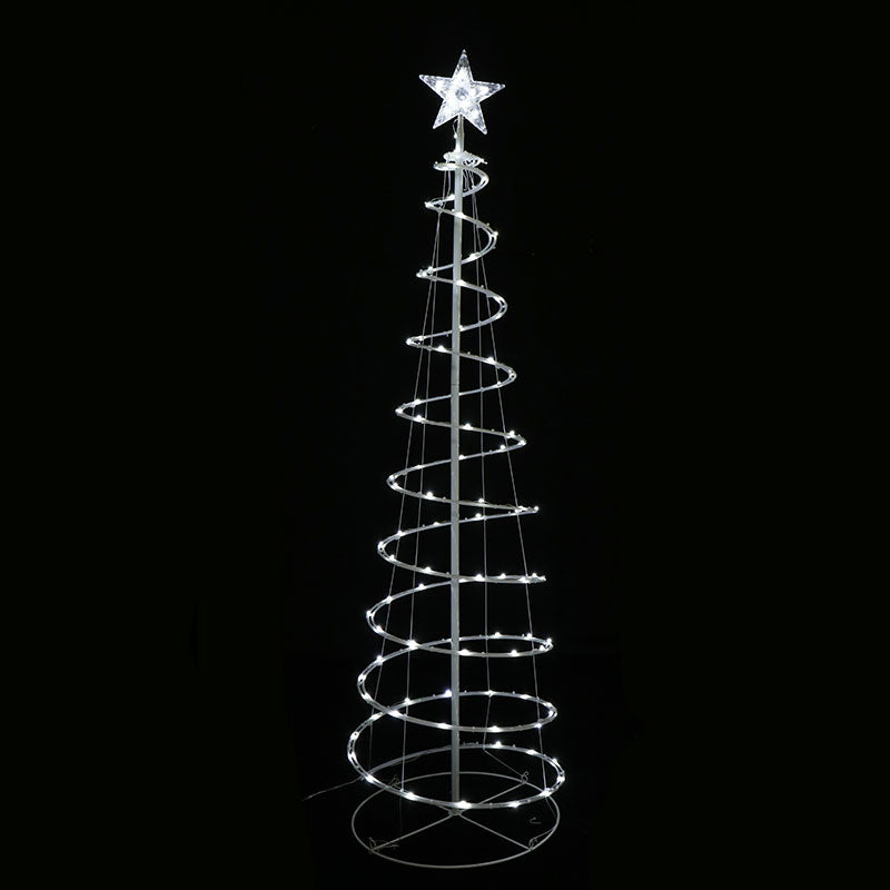 150cm COOL WHITE LED SPIRAL TREE – christmas-shack-australia